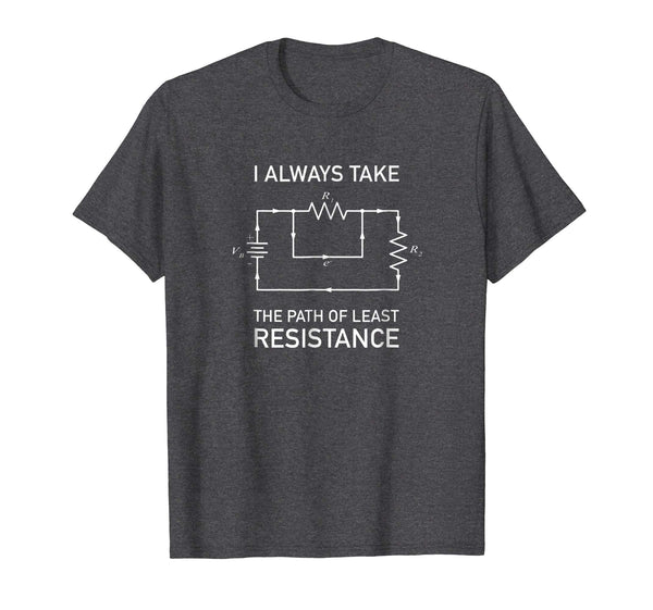 Hot Electron Path Circuit Diagram Electrical Engineers  T-Shirt Dark Heather