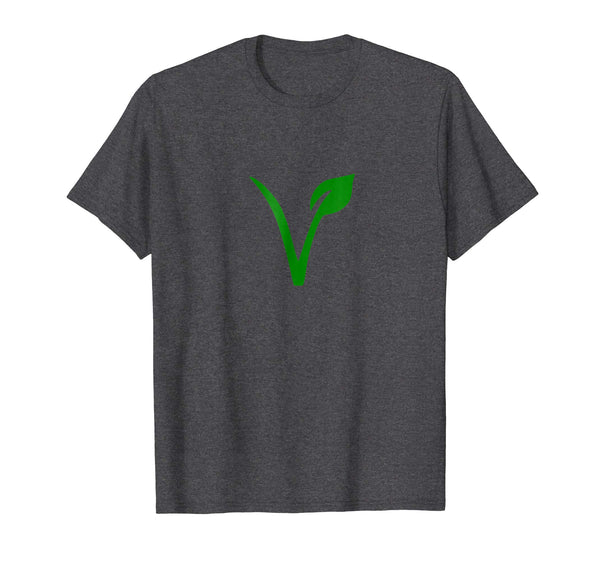 Cool Simple Vegan Simply Vegetarian  T-Shirt Dark Heather