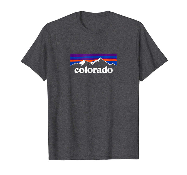 Wonderful Colorado Mountains Outdoor Flag Design Mcma  T-Shirt Dark Heather