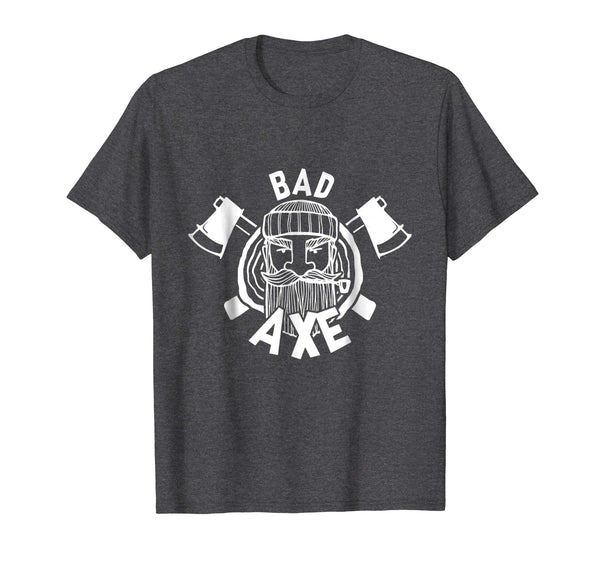 Hotest Bad Axe Funny Axe Throwing Lumber Jack  T-Shirt Dark Heather