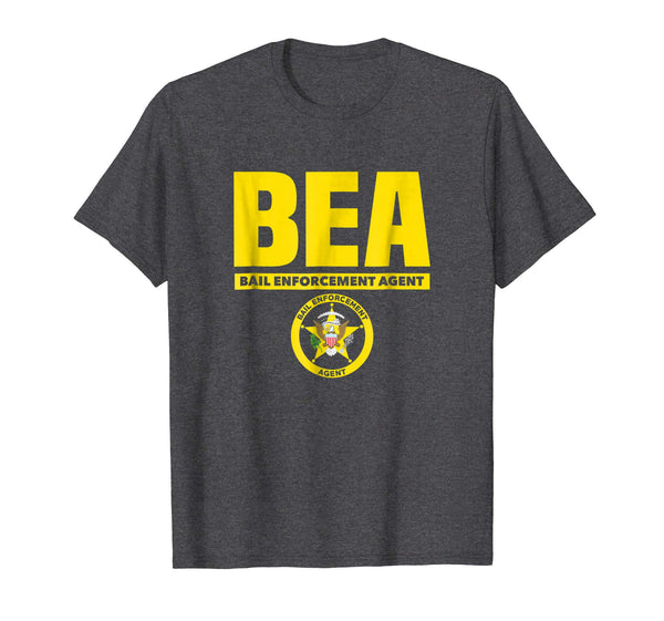 Cool Bail Enforcement Agent Badge Fugitive Bounty Hunters  T-Shirt Dark Heather