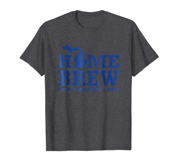 Adorable Home Brew Michigan Craft Beer &amp; Hops  T-Shirt Dark Heather