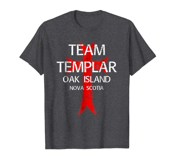 Wonderful Oak Island Treasure Hunter Templar Order Mystery  T-Shirt Dark Heather