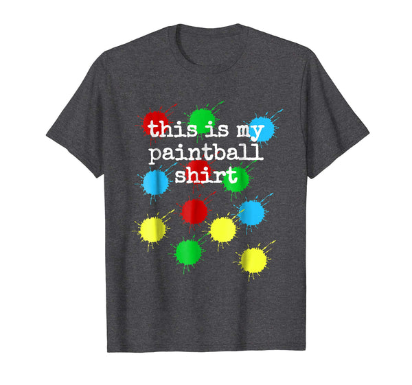 Great Novelty This My Paintball Paintball Gear Armor Mask  T-Shirt Dark Heather