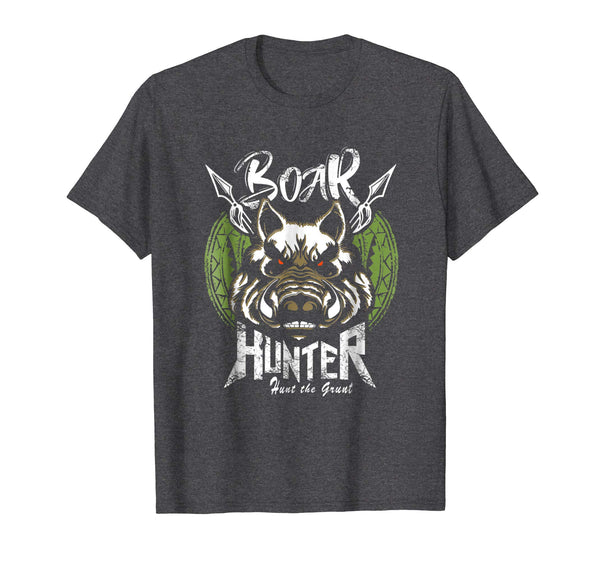 Cutest Hog Hunting Funny Boar Hunter Gift  T-Shirt Dark Heather