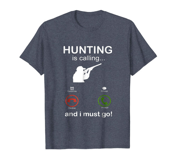 Cool Funny Hunting Gifts For Hunters Who Love To Hunt  T-Shirt Heather Blue