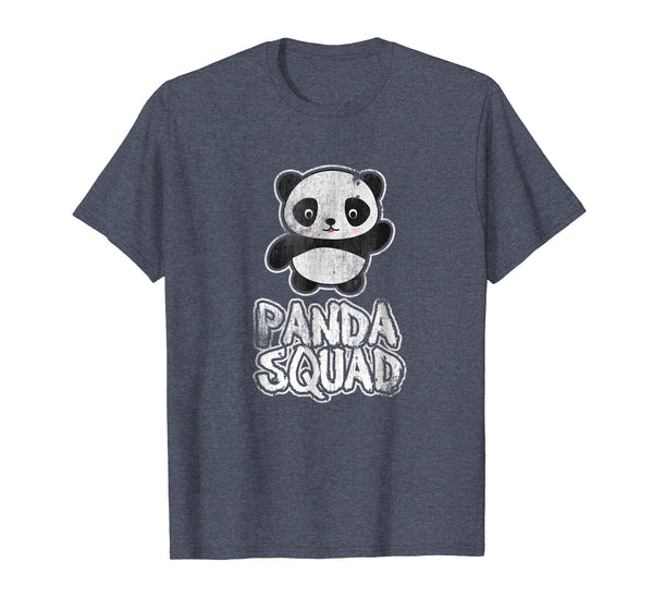 Hotest Panda Panda Squad Funny Panda Gift  T-Shirt Heather Blue