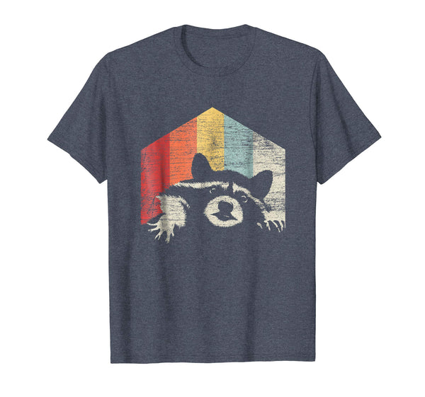 Great Racoon Vintage Men  T-Shirt Heather Blue