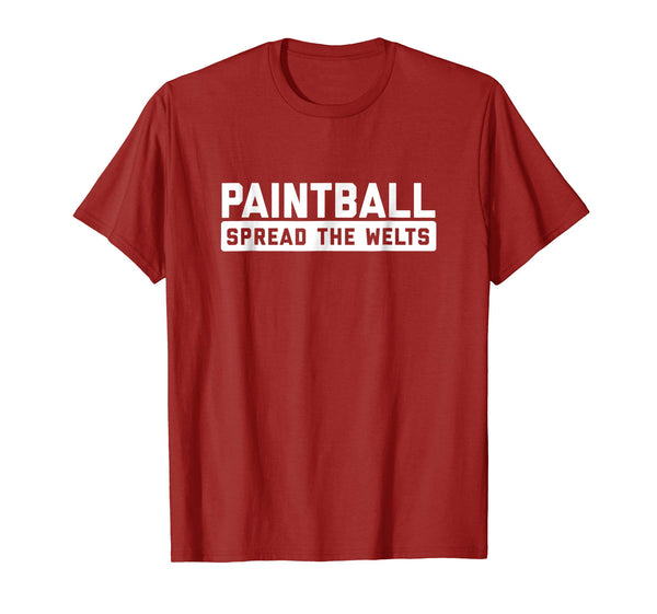 Hot Paintball Spread The Welts Funny Tactical Sport Tee  T-Shirt Cranberry