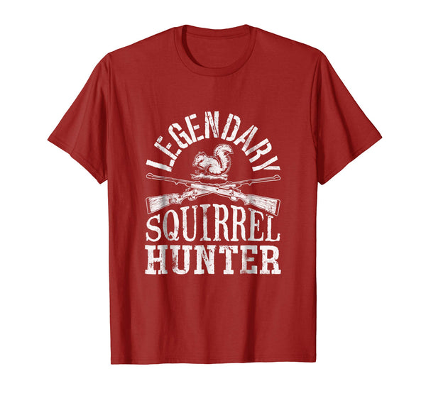Cutest Legendary Squirrel Hunter Hunting Funny Vintage Gift  T-Shirt Cranberry