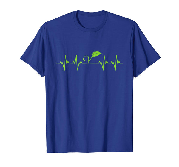 Hot Vegan Heartbeat  T-Shirt Royal Blue