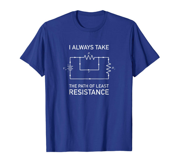 Hot Electron Path Circuit Diagram Electrical Engineers  T-Shirt Royal Blue