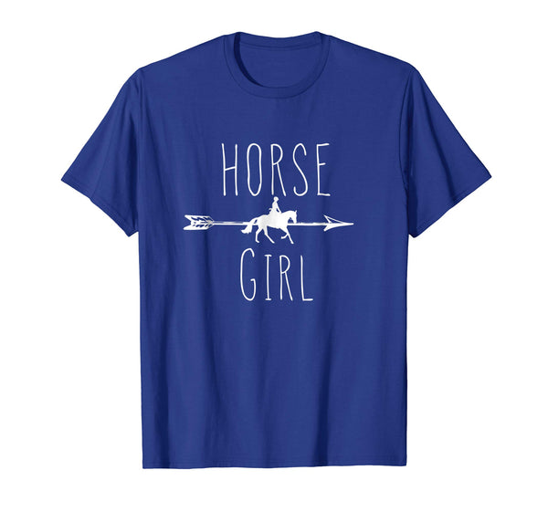 Hot Horse Girl I Love My Horses Racing Riding Gift Tees  T-Shirt Royal Blue