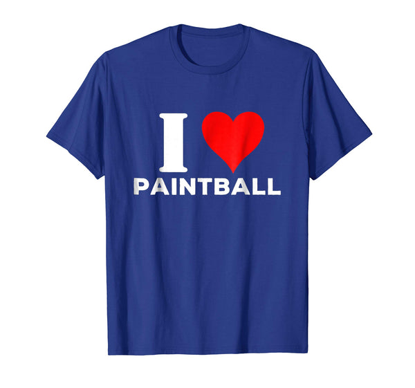 Hot I Love Paintball Competitive Team Shooting Sport  T-Shirt Royal Blue