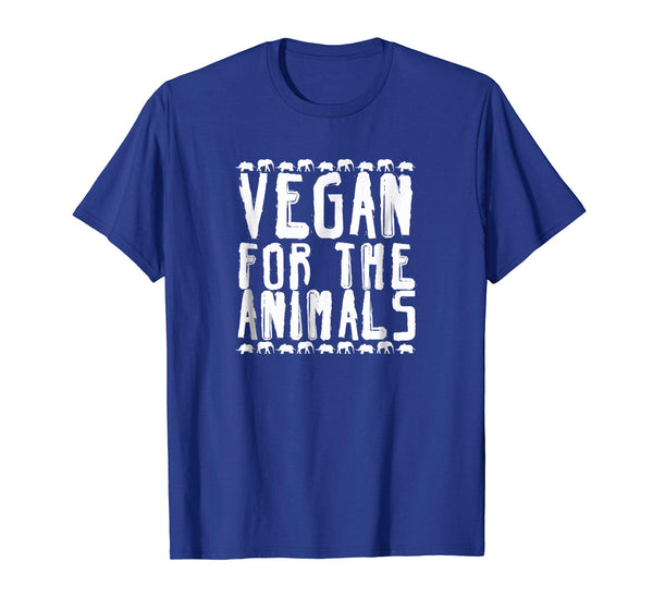 Cute Vegan For The Animals Vegan Activism Vegan  T-Shirt Royal Blue