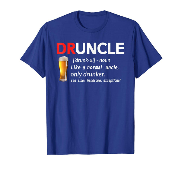 Cool Druncle Beer Gift For Men  T-Shirt Royal Blue