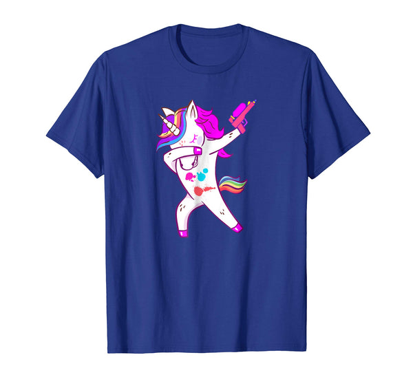 Cutest Funny Paintball Gun Girls Paintball Dabbing Tee  T-Shirt Royal Blue