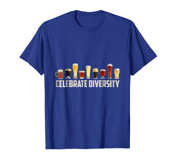 Cool Celebrate Diversity Funny For Drinkers  T-Shirt Royal Blue