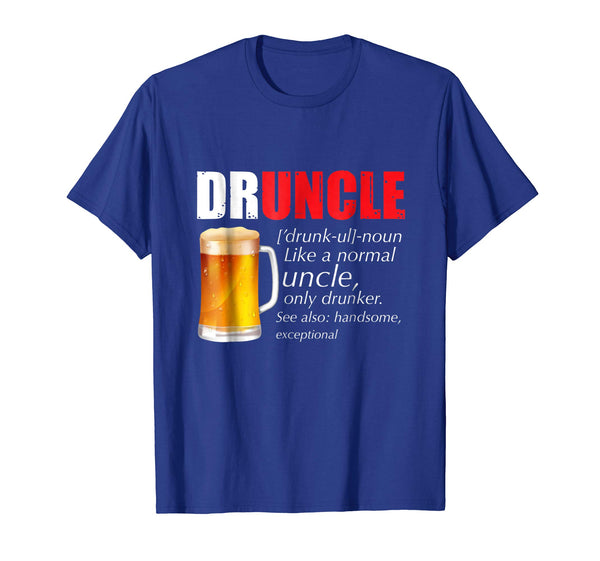 Hotest Druncle Beer Funcle  T-Shirt Royal Blue