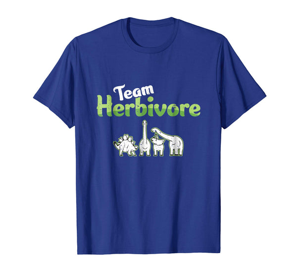 Cool Team Herbivore Dinosaur Dinos Vegan Vegetarian Cute Gift Tee  T-Shirt Royal Blue