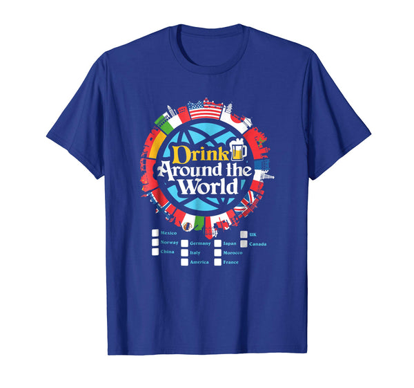 Wonderful Adult Vacation Drinking  T-Shirt Royal Blue