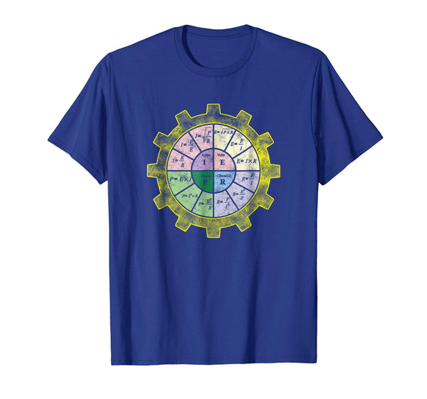 Cool Ohms Law Ohms Law Diagram Electrical Engineer  T-Shirt Royal Blue