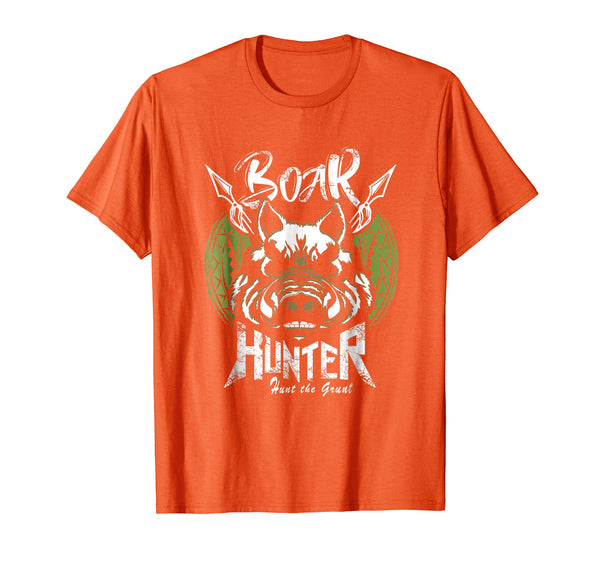 Cutest Hog Hunting Funny Boar Hunter Gift  T-Shirt Orange