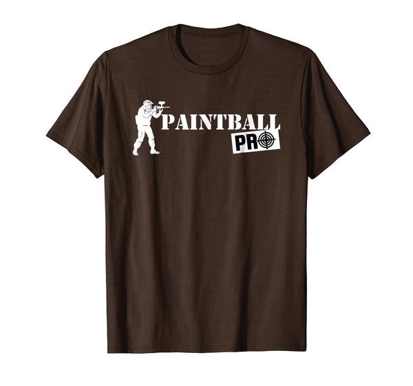 Hot Paintball Pro Pro Paintball Shooters Gift  T-Shirt Brown