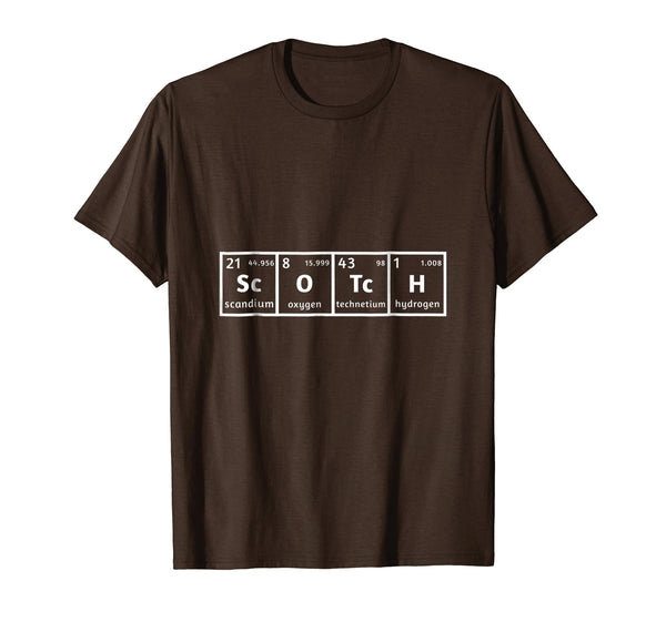Hotest Funny For Men Scotch Single Malt Chemistry Islay  T-Shirt Brown