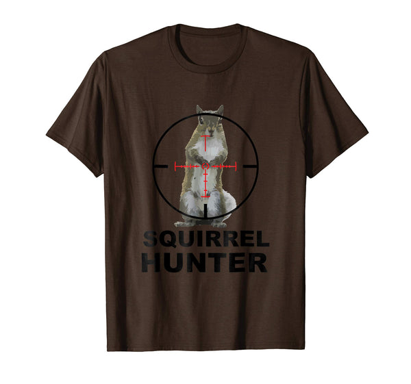 Hotest Squirrel Hunter  T-Shirt Brown