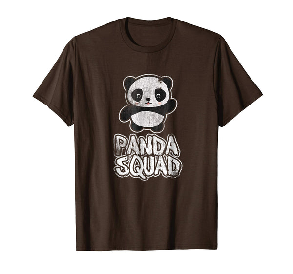 Hotest Panda Panda Squad Funny Panda Gift  T-Shirt Brown