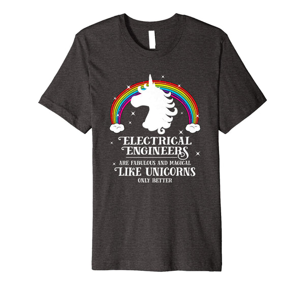 Hot Electrical Engineers Magical Like Unicorns Funny Gift  T-Shirt Dark Heather