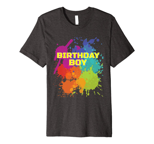 Great Paintball Party Birthday Boy  T-Shirt Dark Heather