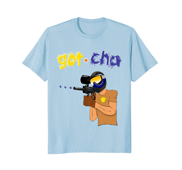 Funny Paintball Lover Gotcha Paintballing Sport  T-Shirt Baby Blue