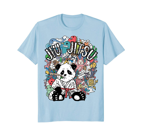 Great Bjj Panda Brazilian Jiu Jitsu  T-Shirt Baby Blue