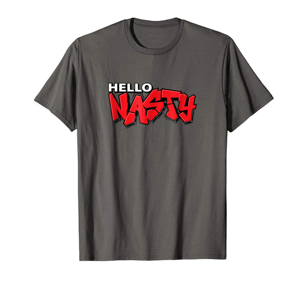 Adorable Hello Nasty Paintball Graffiti  T-Shirt Asphalt