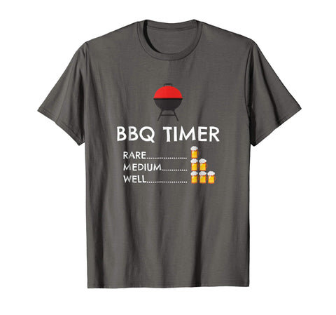 Adorable Bbq Timer Barbecue Funny Grill Grilling Gift  T-Shirt Asphalt