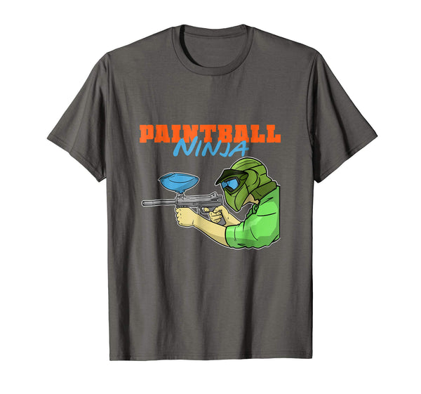 Hotest Funny Ninja Paintball  T-Shirt Asphalt