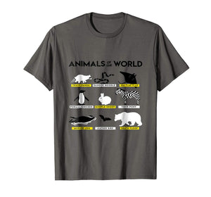 Adorable Animals Of The World Trash Panda Danger Noodle Sea Flap  T-Shirt Asphalt
