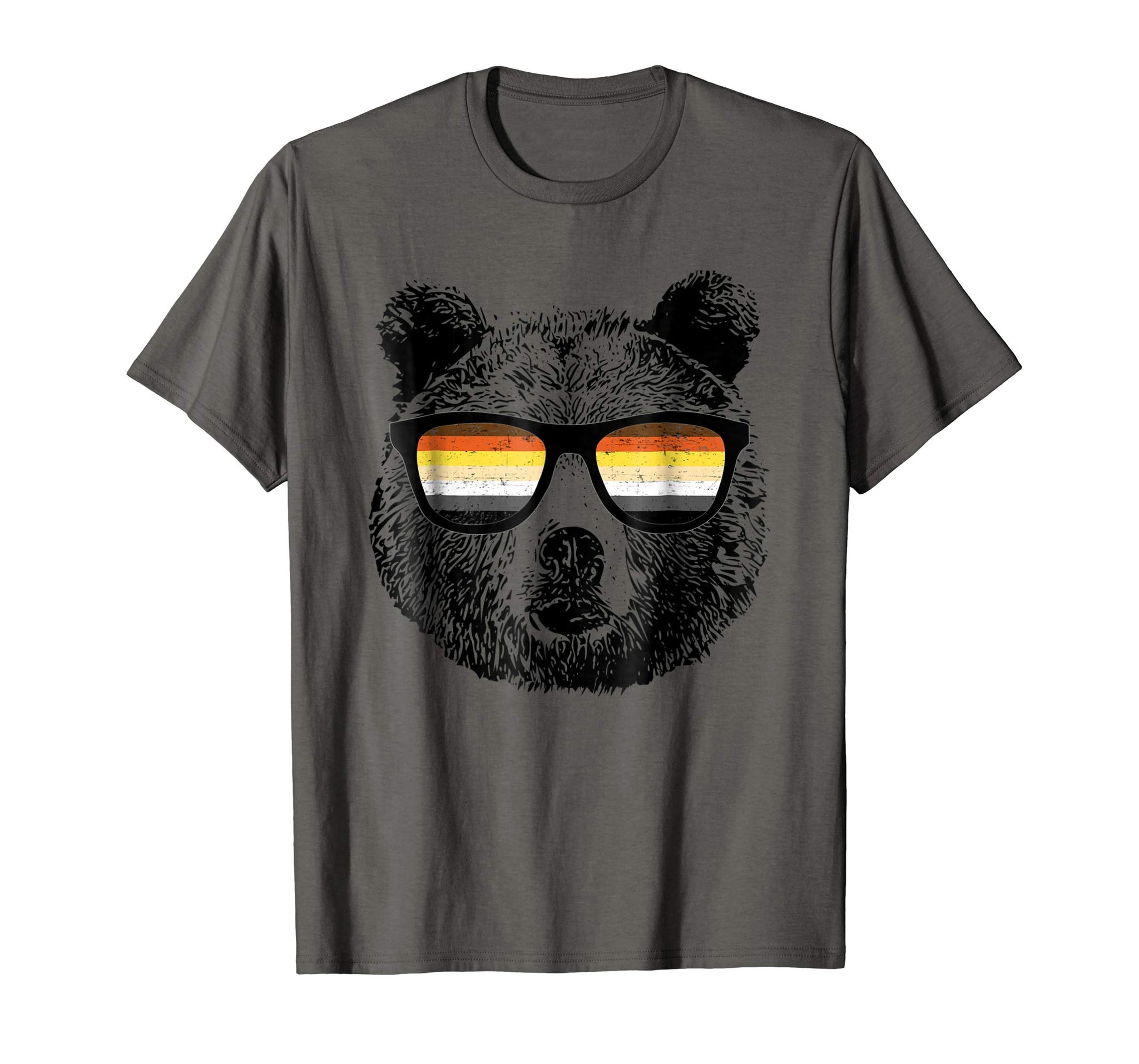 Cute Gay Bear With Sunglasses  T-Shirt Asphalt