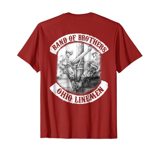 Cutest Ohio Electrical Lineman  T-Shirt Cranberry