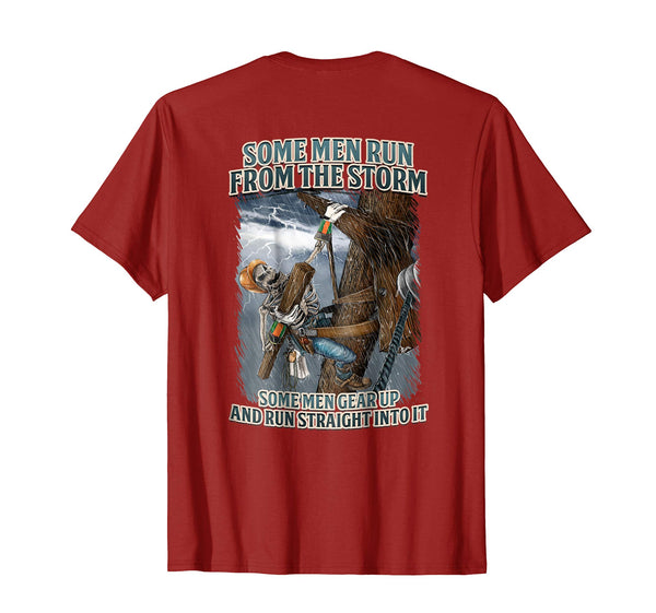 Cutest Proud Electrical Lineman  T-Shirt Cranberry