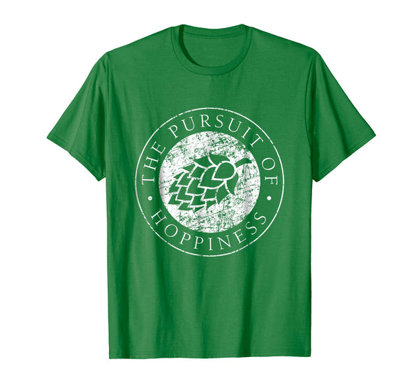Adorable The Pursuit Of Hoppiness Brewing Home Brew Hobby Gift  T-Shirt Kelly Green