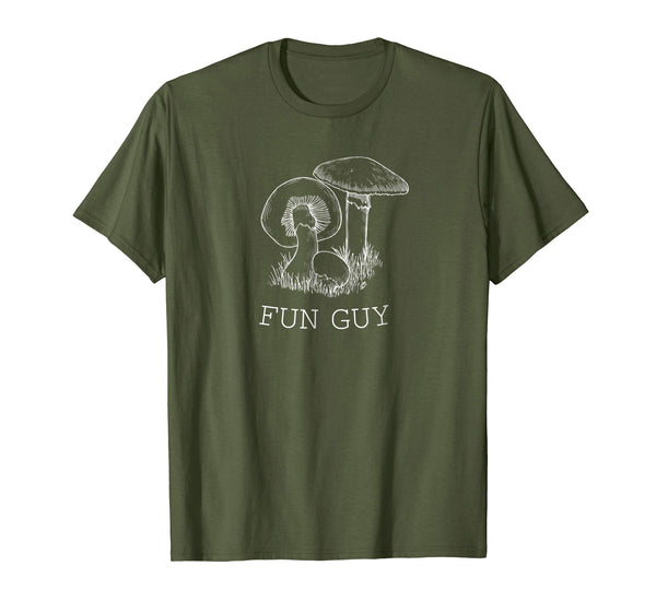 Wonderful Mushroom Hunter Fun Guy Fungi Lover Gift Tee  T-Shirt Olive