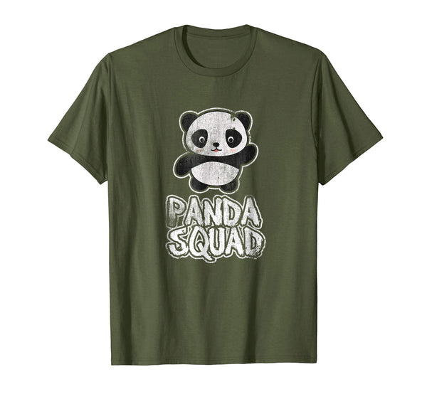 Hotest Panda Panda Squad Funny Panda Gift  T-Shirt Olive