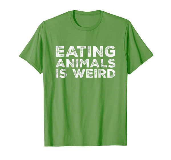 Hotest Eating Animals Is Weird Vegan Vegetarian Funny Tee  T-Shirt Grass