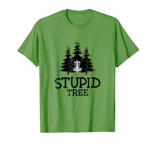 Hotest Stupid Tree Disc Golf Funny Frisbee Golf Tee  T-Shirt Grass