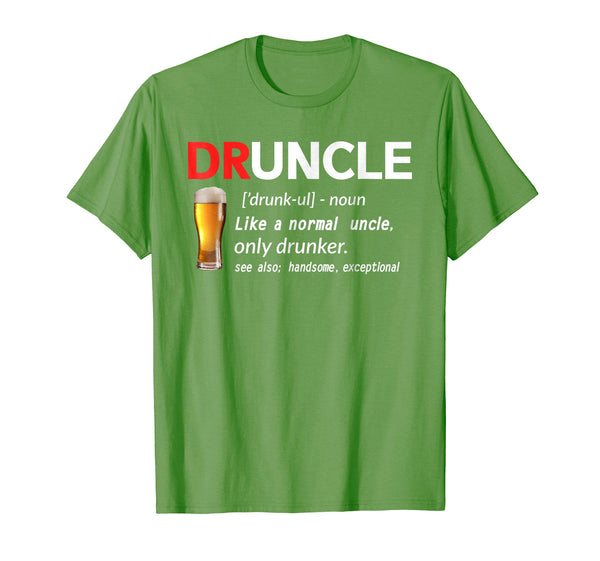 Cool Druncle Beer Gift For Men  T-Shirt Grass