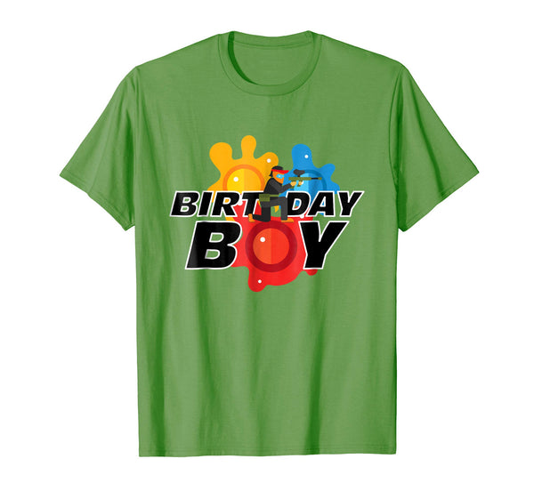 Funny Paintball Party Birthday Boy Gift Funny Tee  T-Shirt Grass
