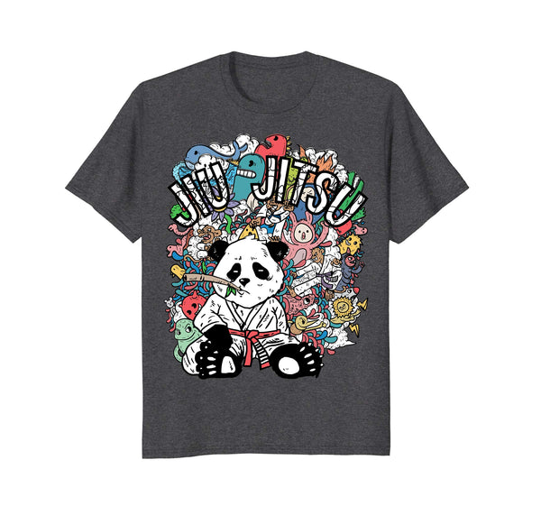 Great Bjj Panda Brazilian Jiu Jitsu  T-Shirt Dark Heather